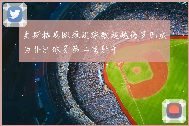奥斯梅恩欧冠进球数超越德罗巴成为非洲球员第二高射手