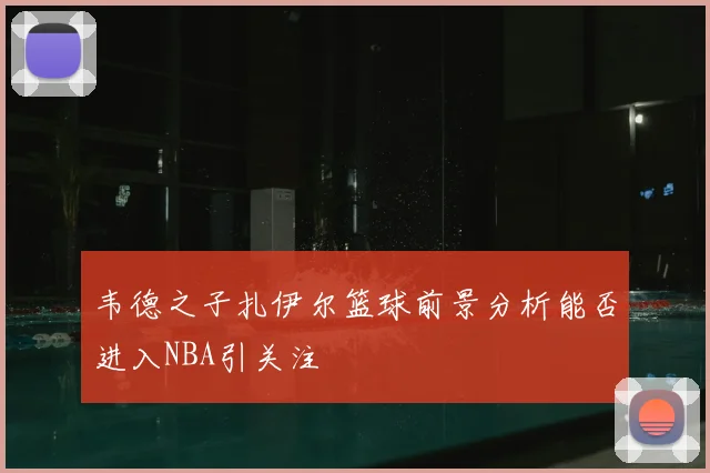韦德之子扎伊尔篮球前景分析能否进入NBA引关注
